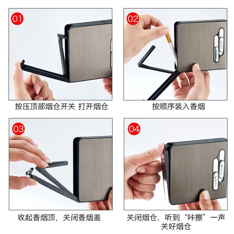 Cigarette Case - Automatic Lighter 20pc