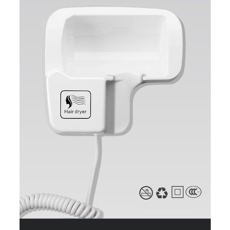 Hair Dryer - Wall Mounted Hotel Grade