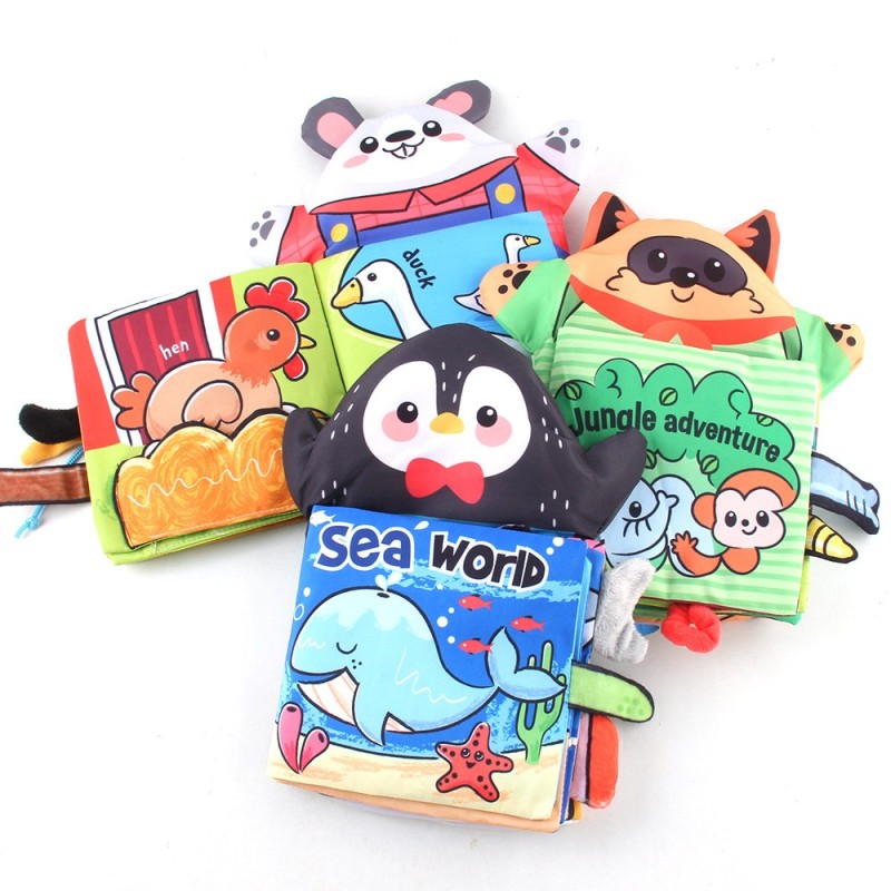Hand Puppet Set - 3D Cloth Animal Finger Puppet