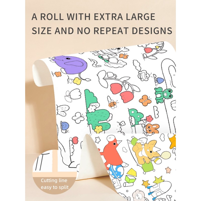 Drawing Scroll Paper - Long Roll Wall Coloring