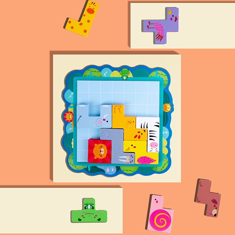 Magnetic Puzzle - Animal Geometric Jigsaw