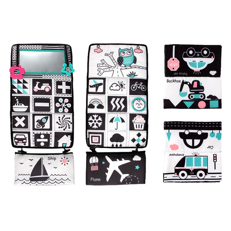 Black White Toy - High Contrast Tummy Time