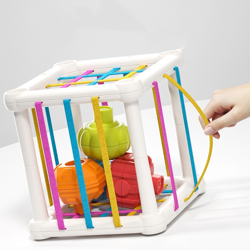 Shape Sorter Toy - Montessori Educational Blocks