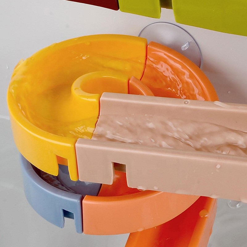 Water Track Toy - DIY Spin Slide Bath Pipes