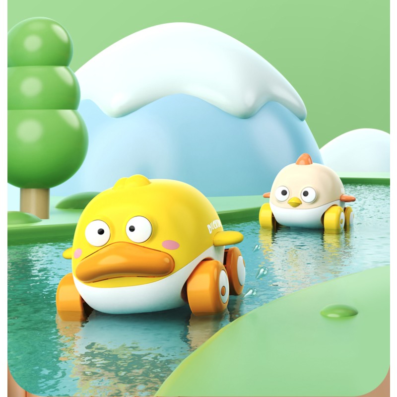 Wind up Bath Toy - Animal Amphibious Car