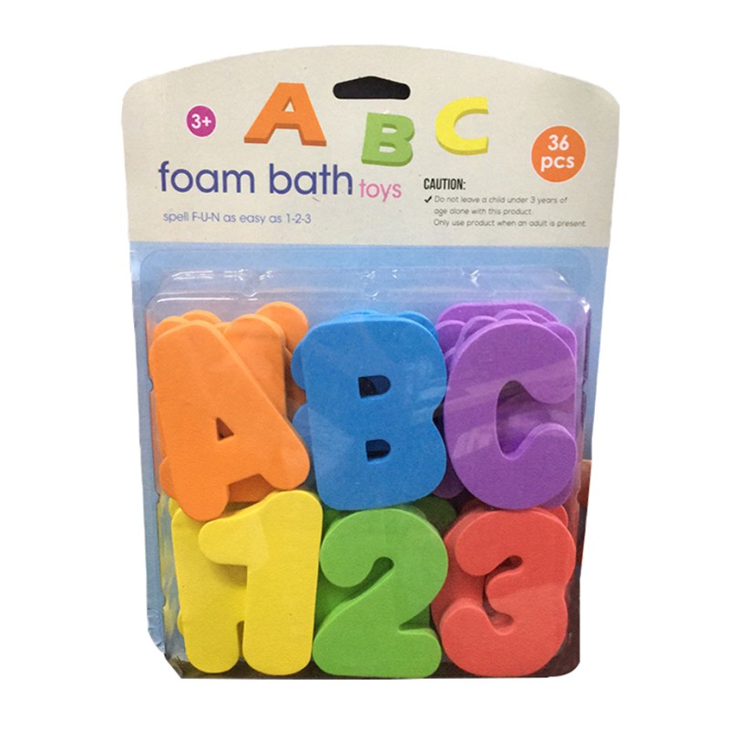 Educational Bath Set - Eva Foam Letters Numbers
