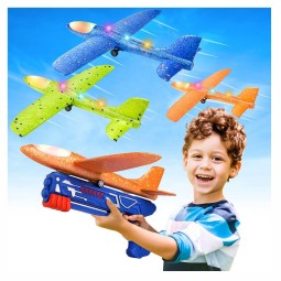 LED Foam Glider - 3 Pack Catapult Launcher