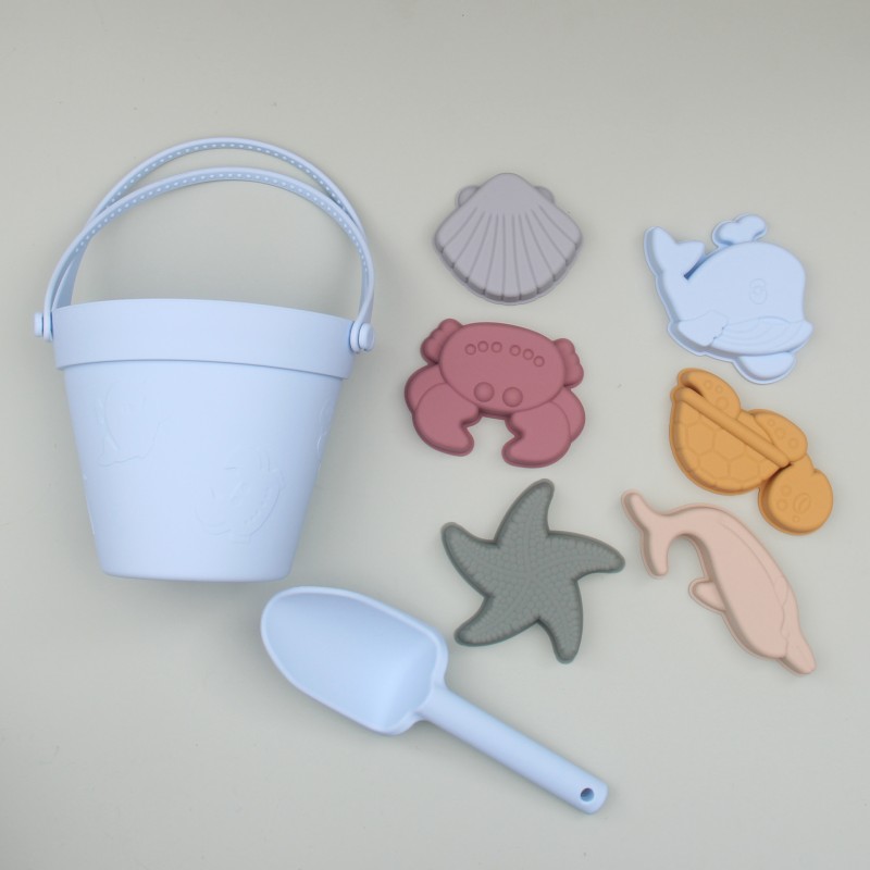 Beach Sand Toy - Silicone Bucket Set
