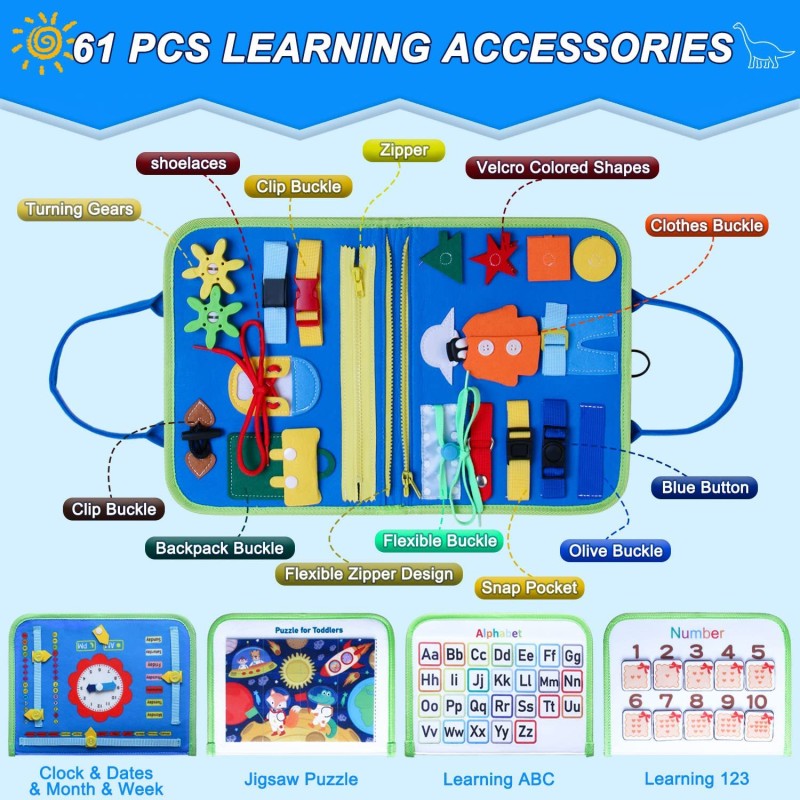 Sensory Learning Board - Montessori Toddler Toys