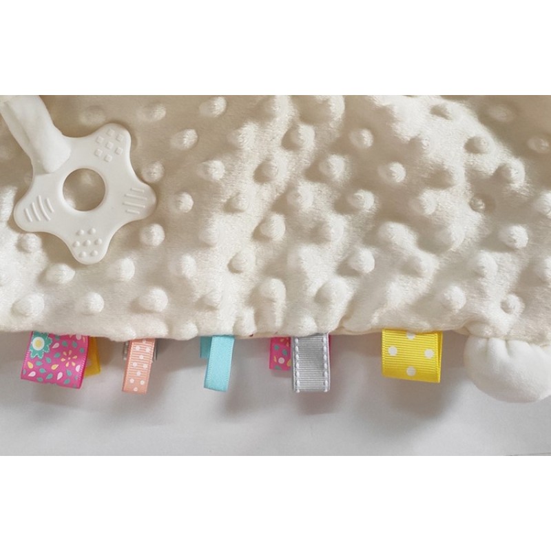 Plush Security Blanket - Swaddle with Teether