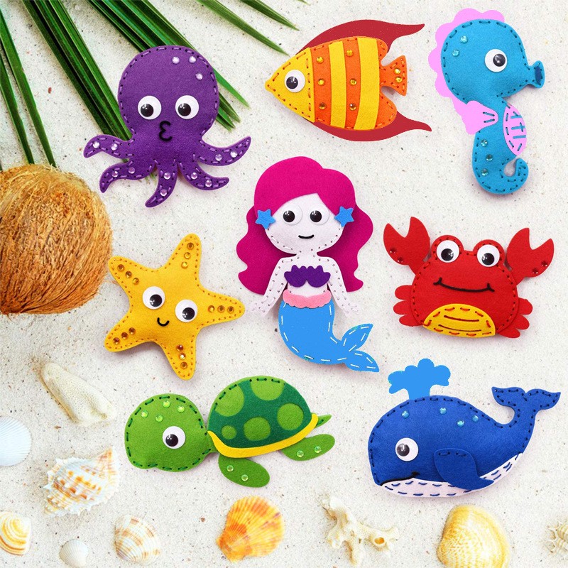 Felt Sewing Kit - Plush Animals DIY Craft