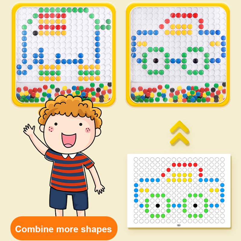 Magnetic Drawing Board - Plastic Bead Puzzle