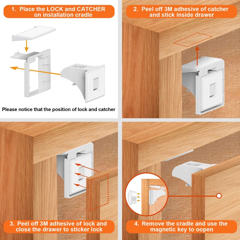 Magnetic Lock - Drawer Baby Safety