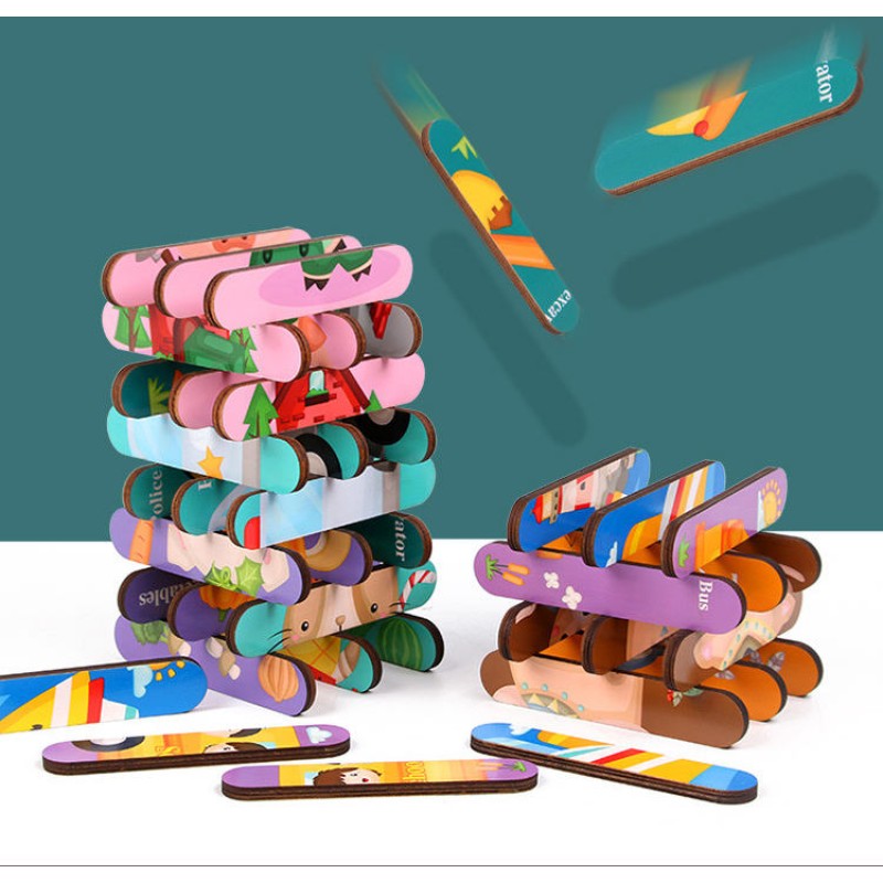 3D Wooden Puzzle - Animal Story Stacking