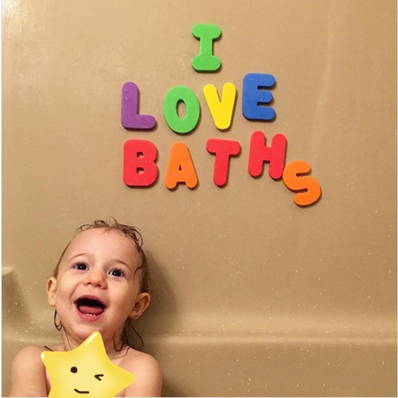 Eva Foam Stickers - Cartoon Bath Toy Alphabet