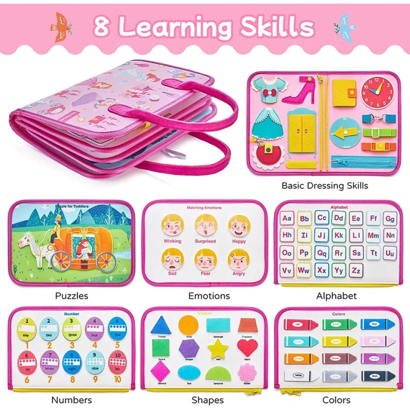 Basic Skills Toy - Felt Quiet Book Educational