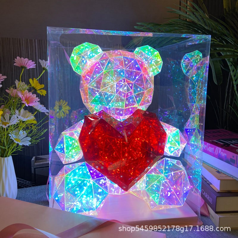 LED Teddy Bear - USB Glowing Film