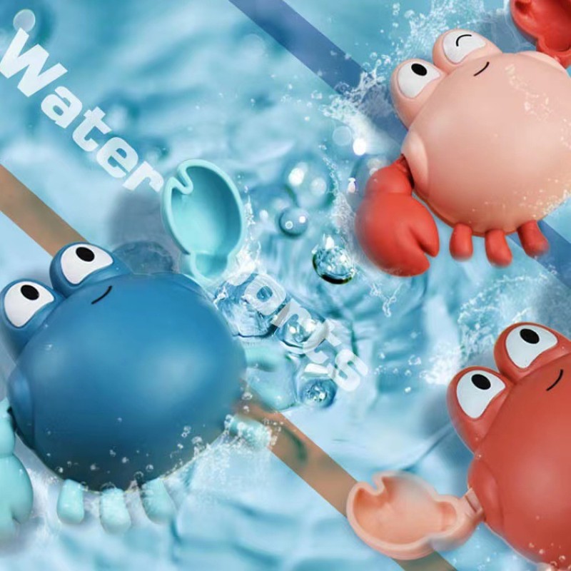 Wind-up Crab Toy - Swimming Bathtub Model
