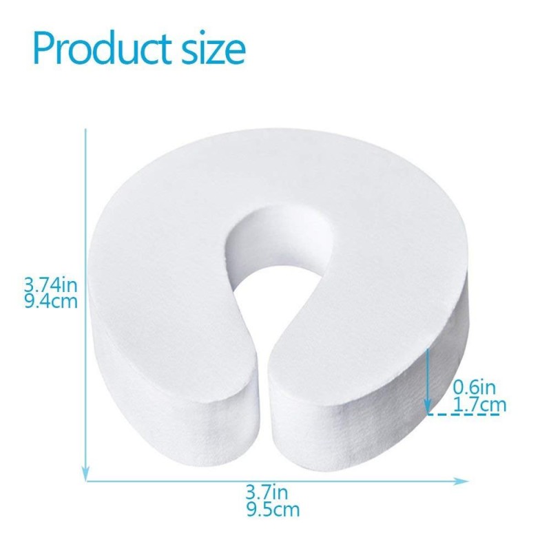 Baby Door Stop - White Foam Safety