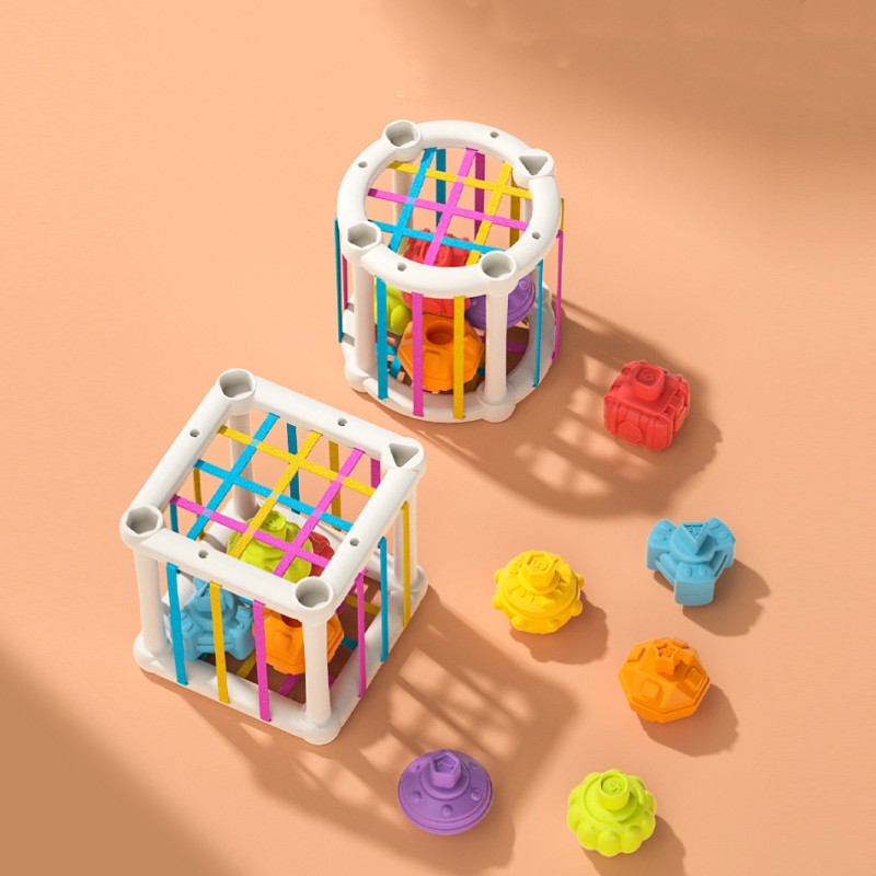 Shape Sorter Toy - Montessori Educational Blocks