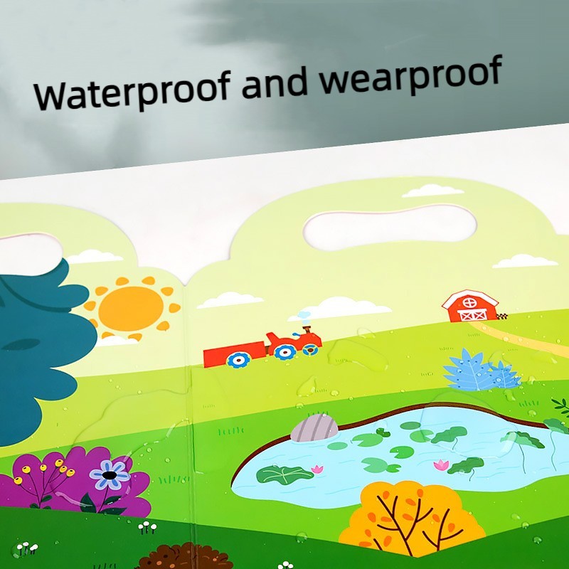 Bubble Sticker Book - Portable Quiet Children Learning