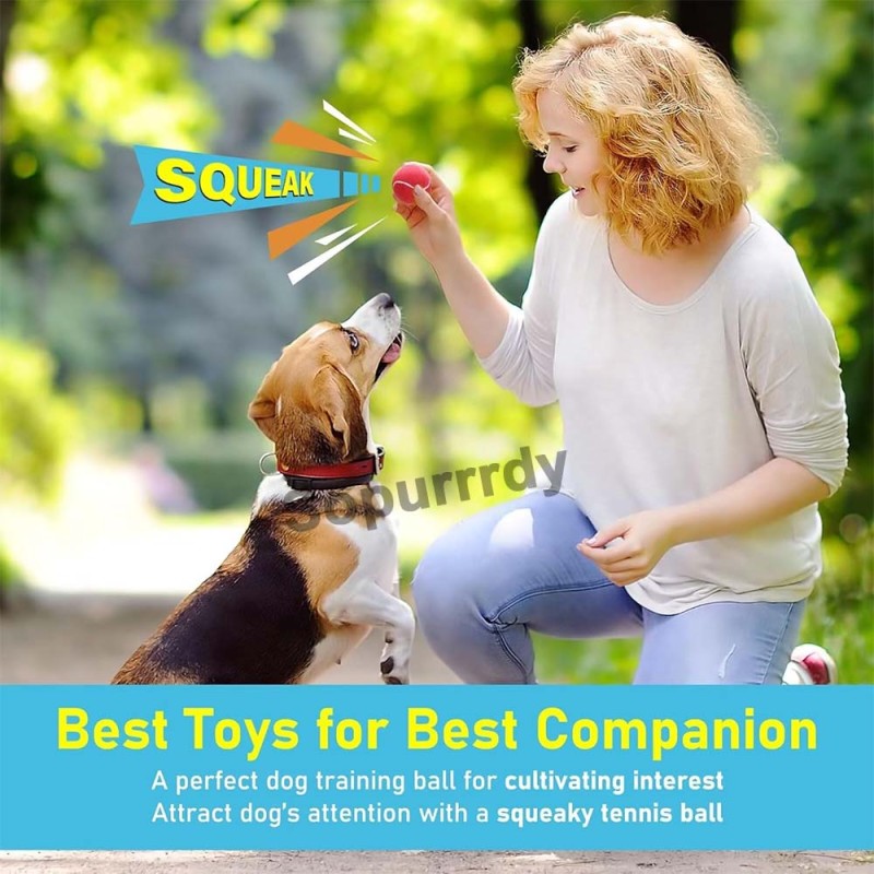 Custom Dog Toy Factory - Mini Tennis Balls for Dogs Interactive Squeaky Toy