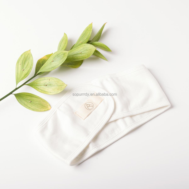 Custom Headband Manufacturer - Bamboo Cotton Fabric Shower Yoga Spa Headband