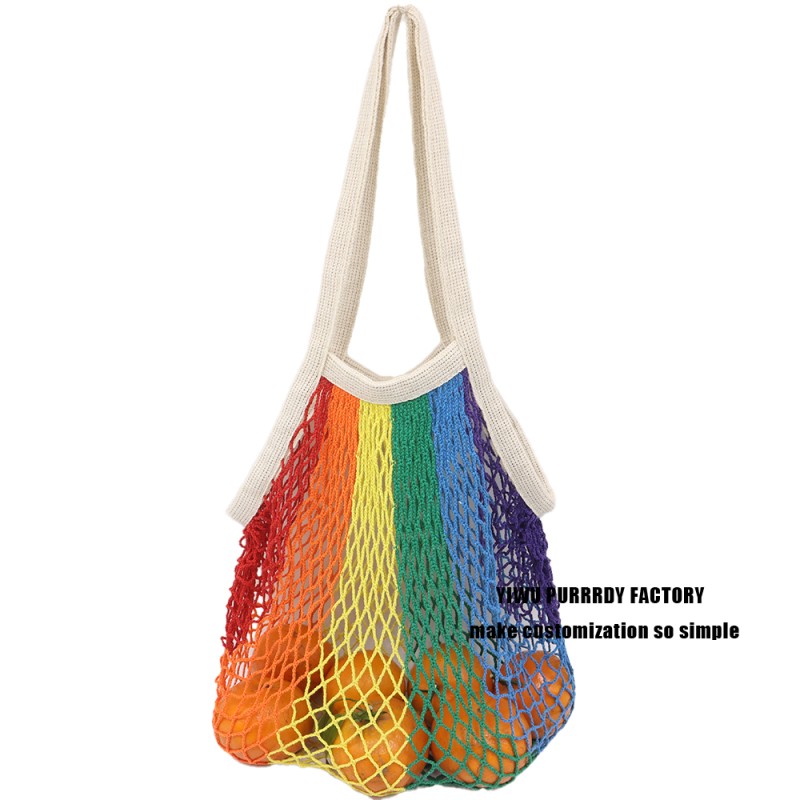 Custom Mesh Handbag Manufacturer - Organic Portable Reusable Grocery Shopping Bag