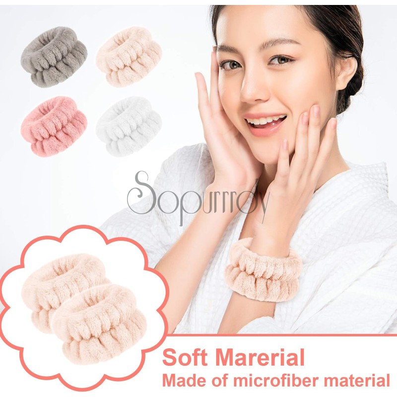 Custom Wrist Bands Factory - Microfiber Wash Towel Band Scrunchies Wristbands