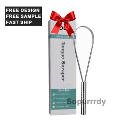 Custom Tongue Cleaner Factory - 100% Stainless Steel Tongue Brush Oral Care Tool