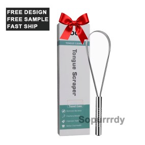 Custom Tongue Cleaner Factory - 100% Stainless Steel Tongue Brush Oral Care Tool