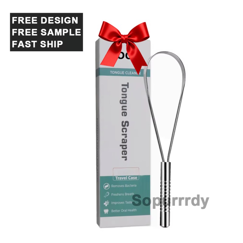 Custom Tongue Cleaner Factory - 100% Stainless Steel Tongue Brush Oral Care Tool