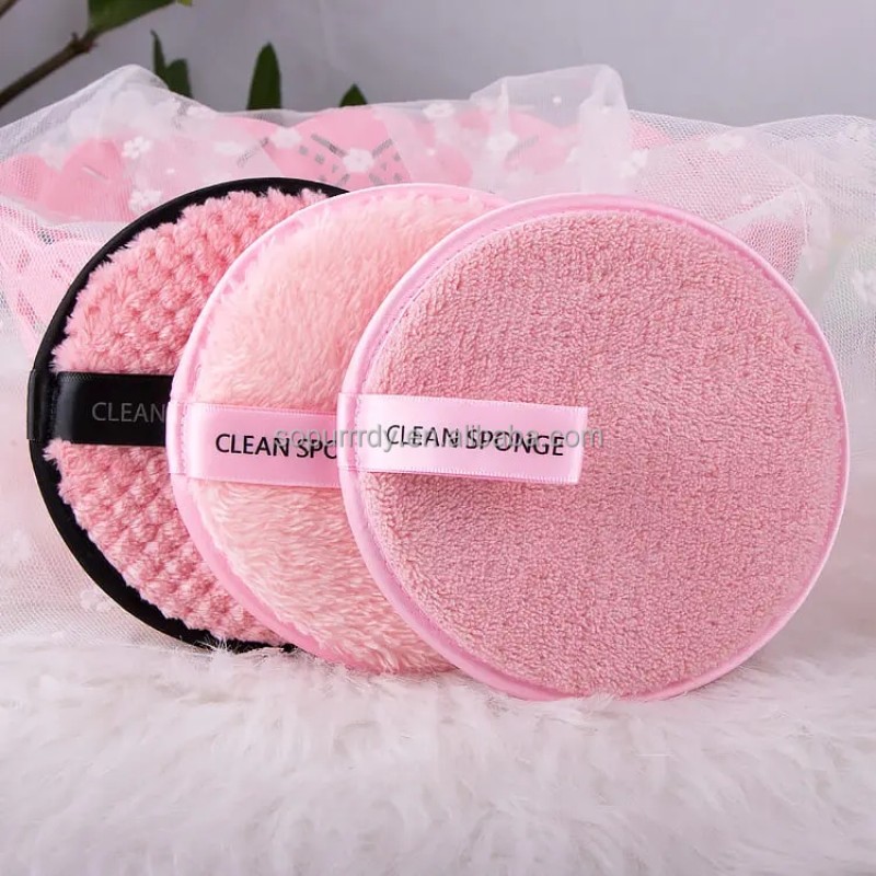 Custom Makeup Pads Manufacturer - Reusable Microfiber Makeup Remover Puff