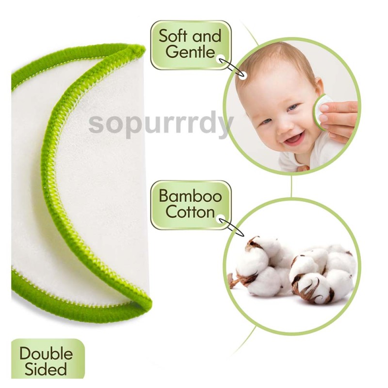 Custom Makeup Pads Factory - Round Reusable Bamboo Makeup Remover Cotton Pads