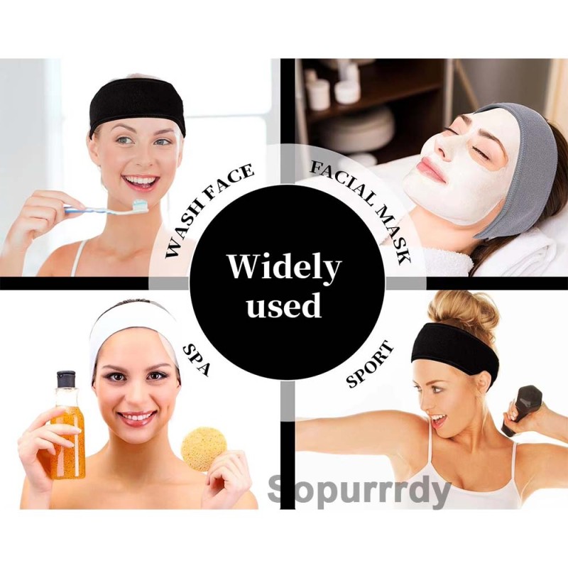 Custom Spa Headband Manufacturer - Adjustable Terry Cloth Makeup Wrap Headband
