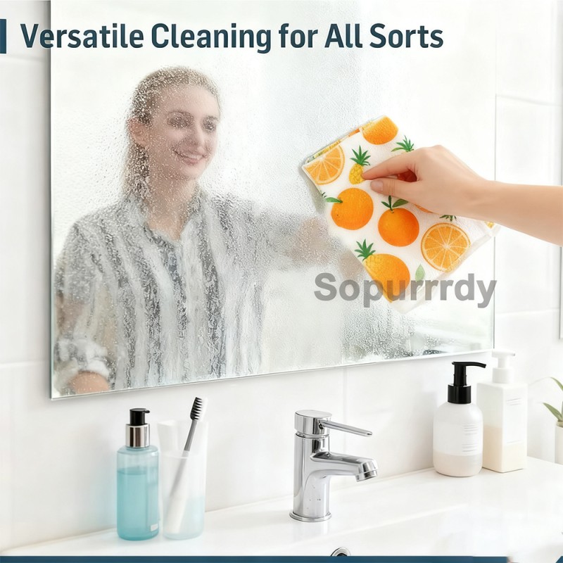 Custom Dish Cloth Manufacturer - Reusable Paperless Cotton Flannel Scouring Pad