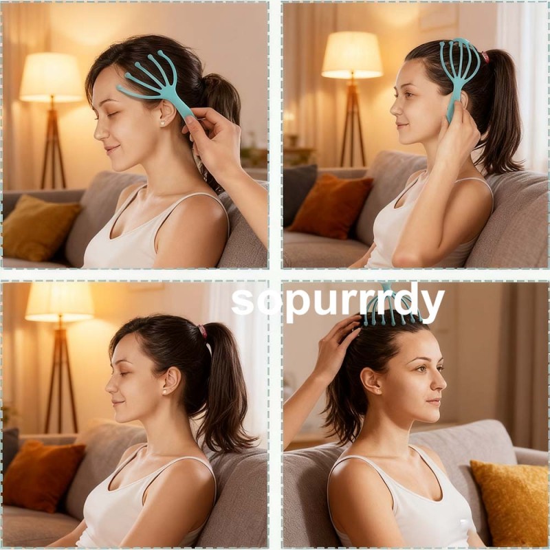 Custom Handheld Massager Factory - Portable SPA Scalp Scrubber Stress Relief Tool