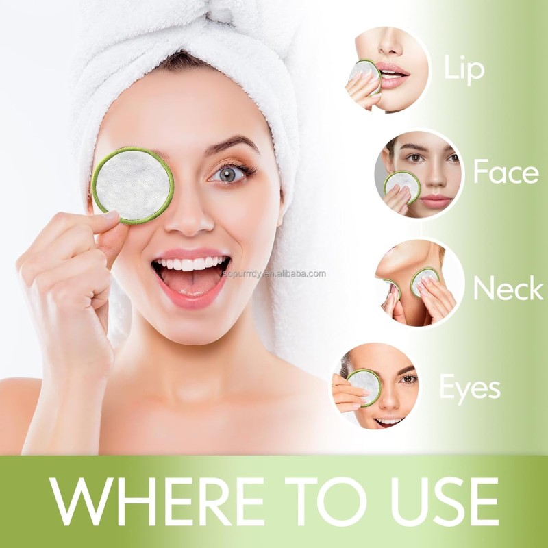 Custom Makeup Pads Factory - Private Label Hemp Cotton Bamboo Remover Pads