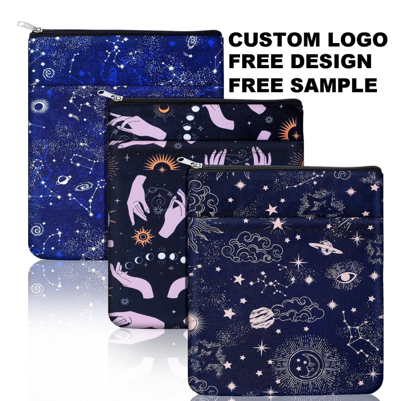 Custom Book Sleeve Manufacturer - Private Label Zippered Book Protector Pouch