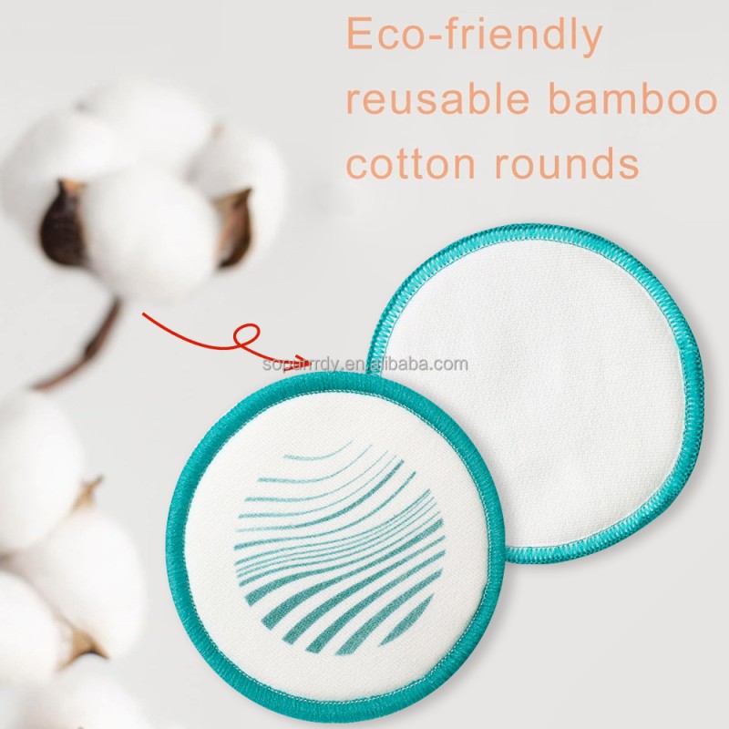 Reusable Facial Pads Manufacturer - Biodegradable Bamboo Cotton Makeup Rounds