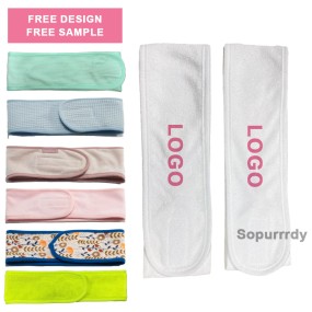 Custom Headband Factory - Washable Terry Cloth Embroidery Logo Headband