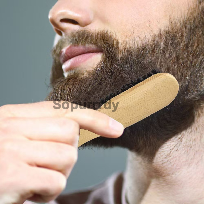 Custom Hair Brush Manufacturer - Soft Reinforced Ergonomic Bamboo Boar Bristle Brush
