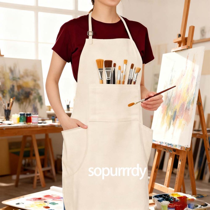 Custom Bib Apron Factory - Waterproof Professional Art Painting Apron