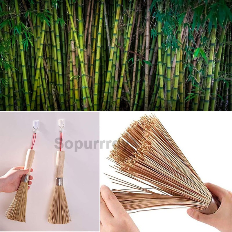 Custom Bamboo Brush Manufacturer - Dish Scrub Pot Pan Cleaning Brush Set