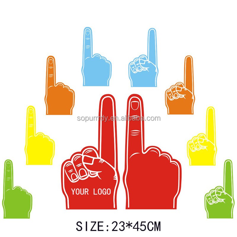 Custom Foam Finger Factory - EVA Finger Foam Hand Sports Celebration Finger