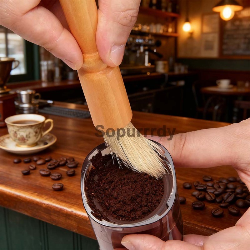 Custom Coffee Brush Factory - Handheld Coffee Grinder Cleaning Brush Tool