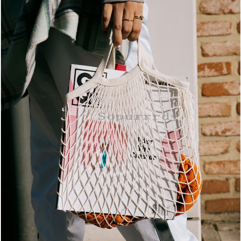 Custom Mesh Bag Manufacturer - Reusable Washable Net String Grocery Organizer Bag