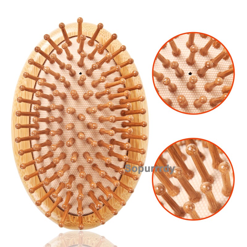 Custom Hair Brush Set Factory - Eco Friendly Natural Wooden Wide Tooth Comb Set