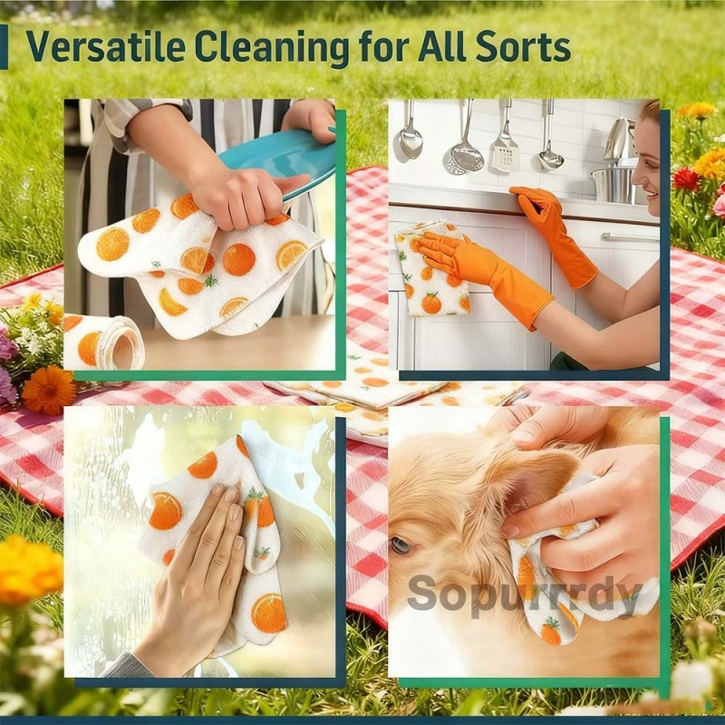 Custom Dish Cloth Manufacturer - Reusable Paperless Cotton Flannel Scouring Pad