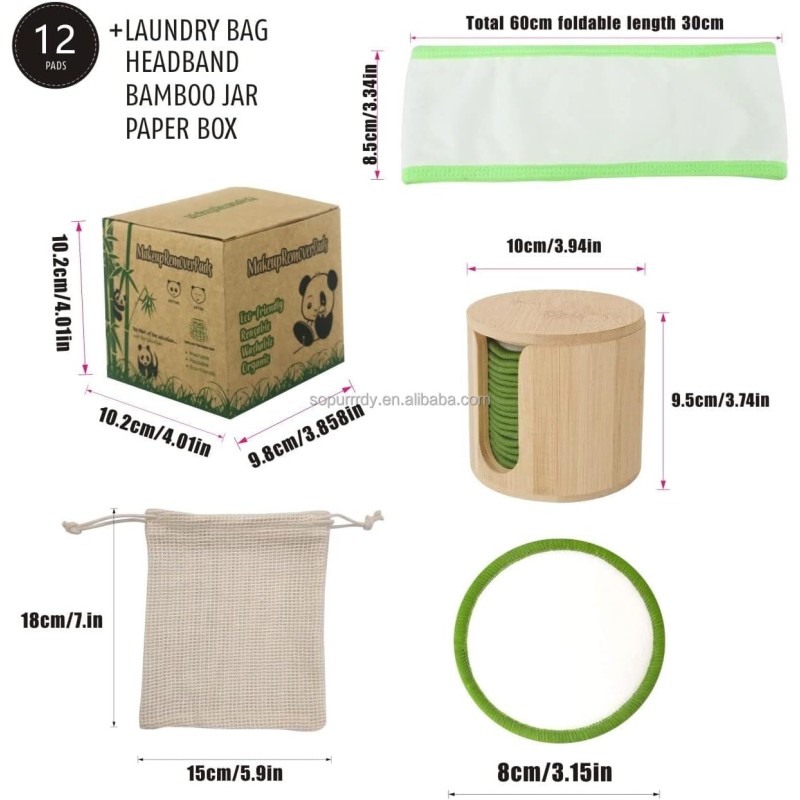 Custom Makeup Pads Factory - Private Label Hemp Cotton Bamboo Remover Pads